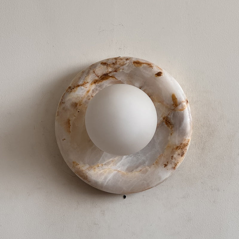 White Jade Wall Sconce-Lighting > Wall Lights-casanuva-20cmx20cm-White Jade V29-casanuva