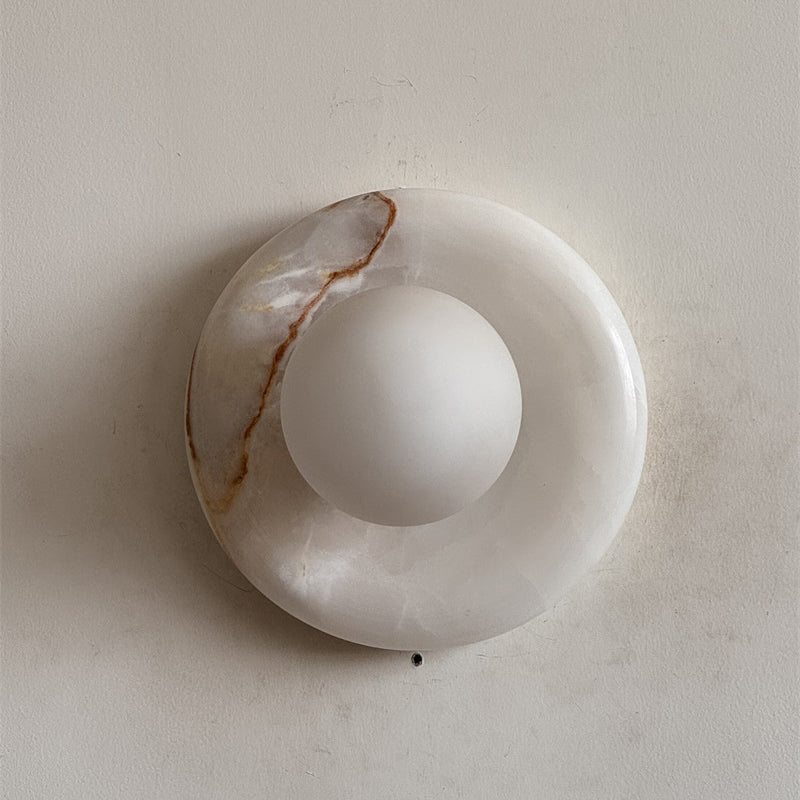 White Jade Wall Sconce-Lighting > Wall Lights-casanuva-20cmx20cm-White Jade V32-casanuva