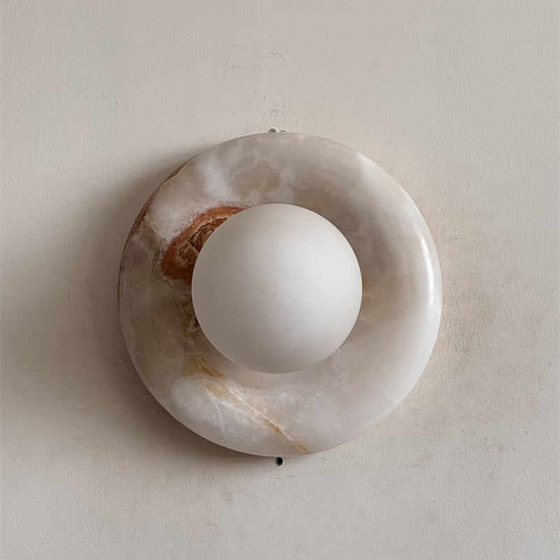 White Jade Wall Sconce-Lighting > Wall Lights-casanuva-20cmx20cm-White Jade V47-casanuva