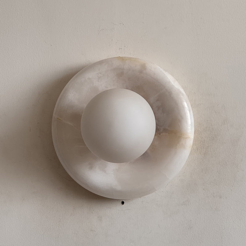 White Jade Wall Sconce-Lighting > Wall Lights-casanuva-20cmx20cm-White Jade V48-casanuva