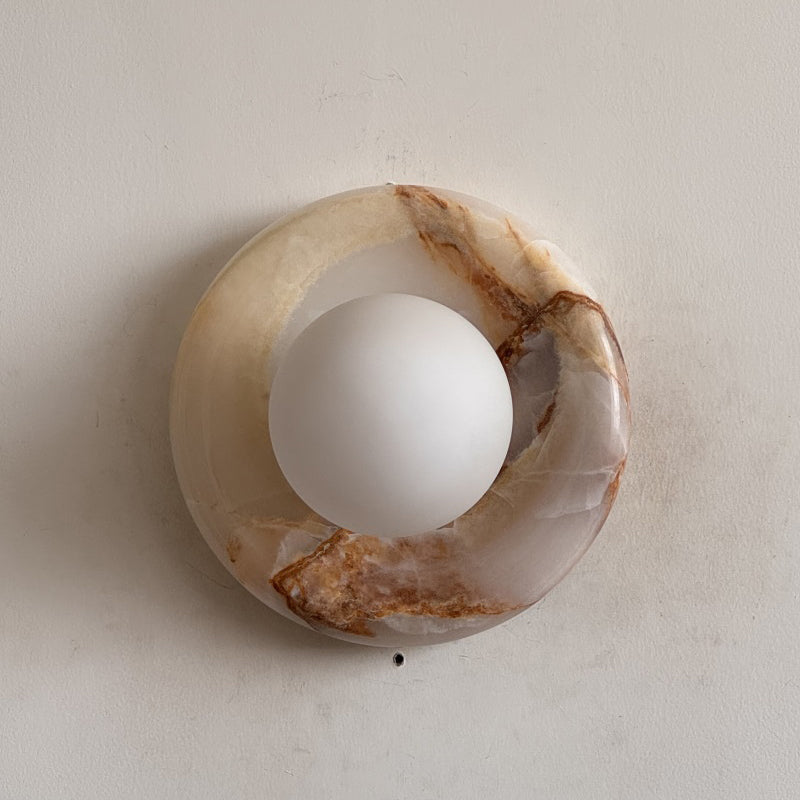White Jade Wall Sconce-Lighting > Wall Lights-casanuva-20cmx20cm-White Jade V53-casanuva