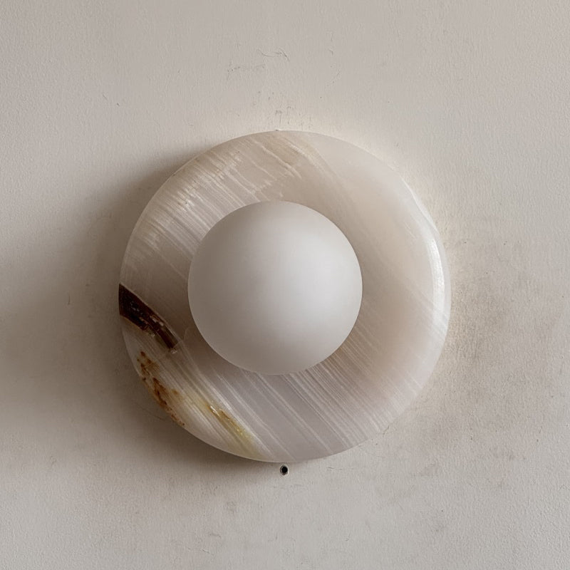 White Jade Wall Sconce-Lighting > Wall Lights-casanuva-20cmx20cm-White Jade V58-casanuva