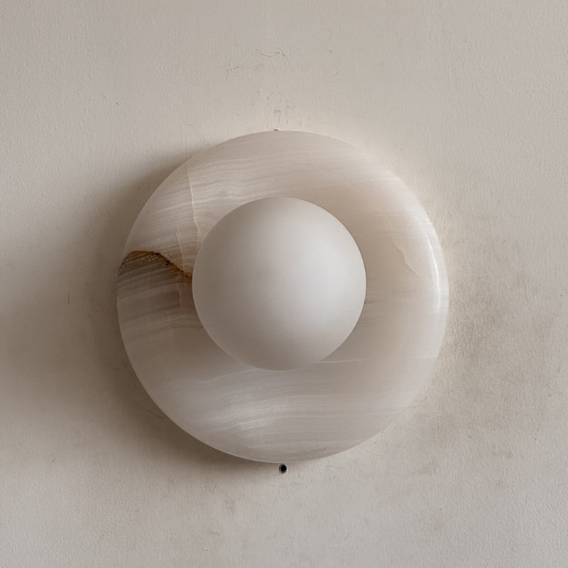 White Jade Wall Sconce-Lighting > Wall Lights-casanuva-20cmx20cm-White Jade V60-casanuva