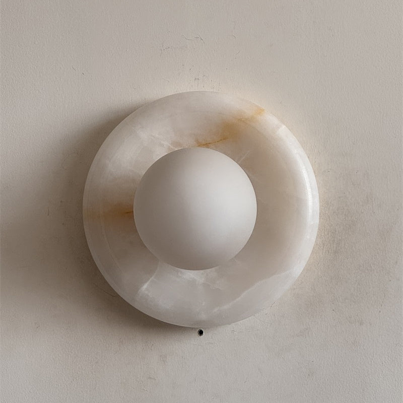 White Jade Wall Sconce-Lighting > Wall Lights-casanuva-20cmx20cm-White Jade V63-casanuva