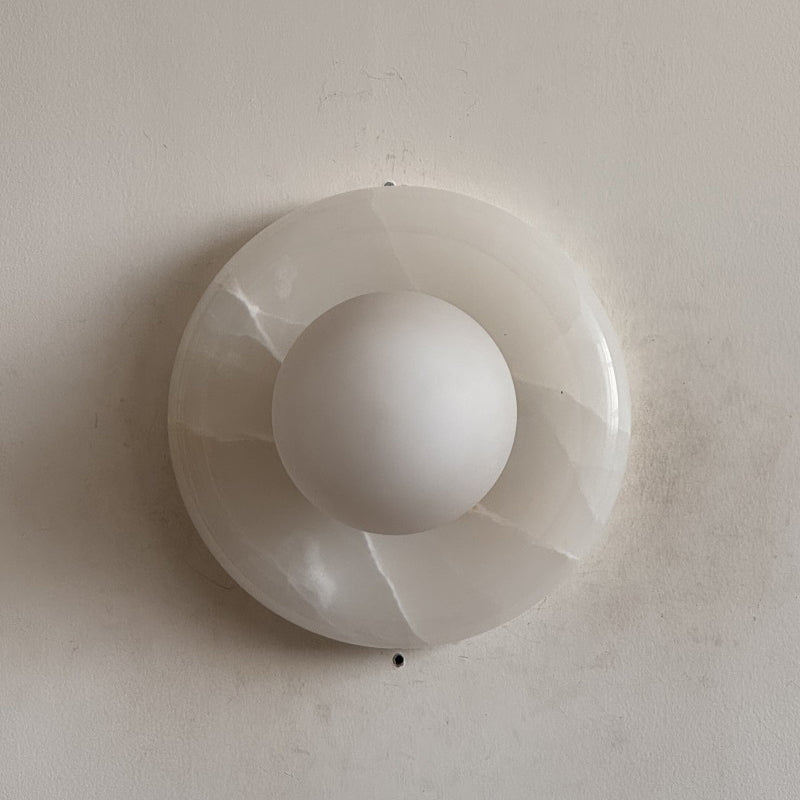 White Jade Wall Sconce-Lighting > Wall Lights-casanuva-20cmx20cm-White Jade V67-casanuva