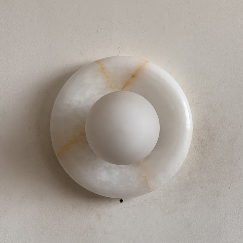White Jade Wall Sconce-Lighting > Wall Lights-casanuva-20cmx20cm-White Jade V74-casanuva