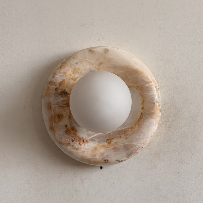 White Jade Wall Sconce-Lighting > Wall Lights-casanuva-20cmx20cm-White Jade V76-casanuva