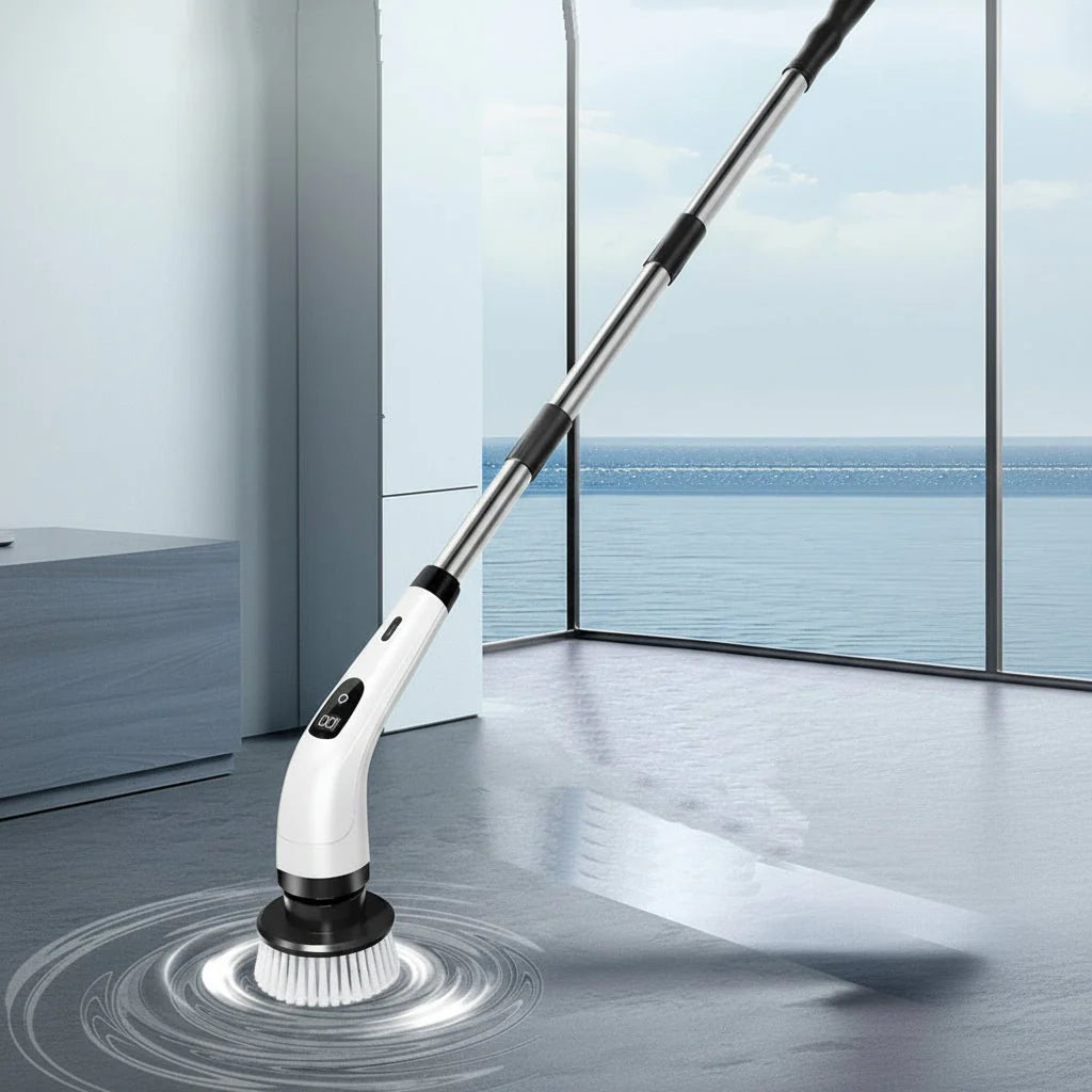 Wireless Cleaning Brush with Telescopic Handle and 7 Replaceable Heads-Home Decor > Decorative Accessories-casanuva-casanuva