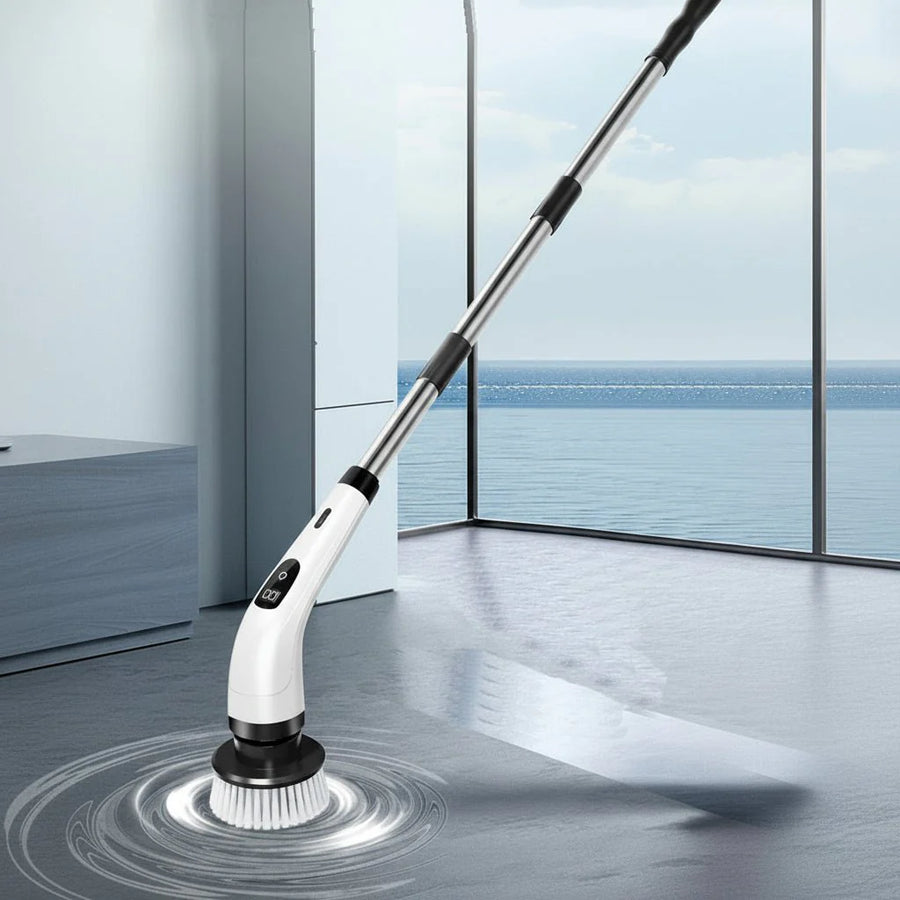 Wireless Cleaning Brush with Telescopic Handle and 7 Replaceable Heads-Home Decor > Decorative Accessories-casanuva-casanuva