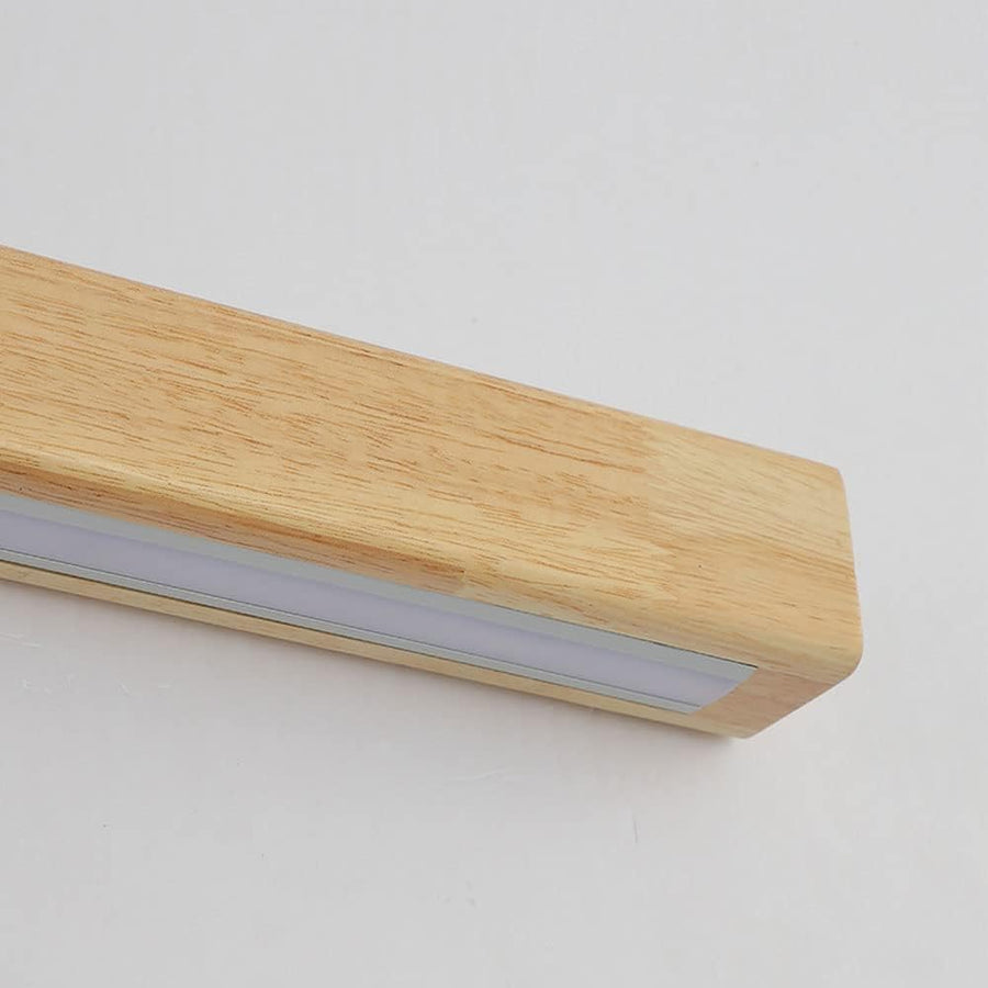 Wood Long Mirror Bathroom Wall Light-Lighting > Wall Lights-casanuva-casanuva
