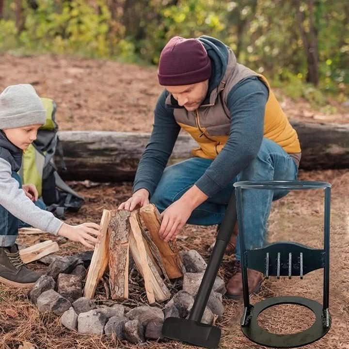 Wood Splitter Safe Firewood Splitting Tool-Home Decor > Decorative Accessories-casanuva-casanuva
