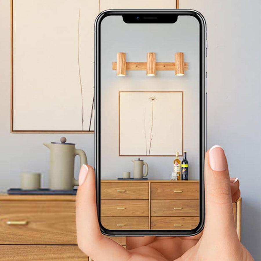 Wood Track Spotlight Wall Sconce Lamp 1/2/3 Light Options-Lighting > Wall Lights-casanuva-casanuva