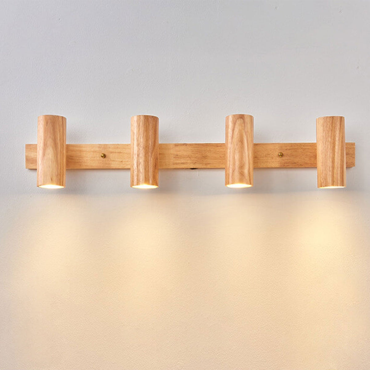 Wood Track Spotlight Wall Sconce Lamp 1/2/3 Light Options-Lighting > Wall Lights-casanuva-casanuva