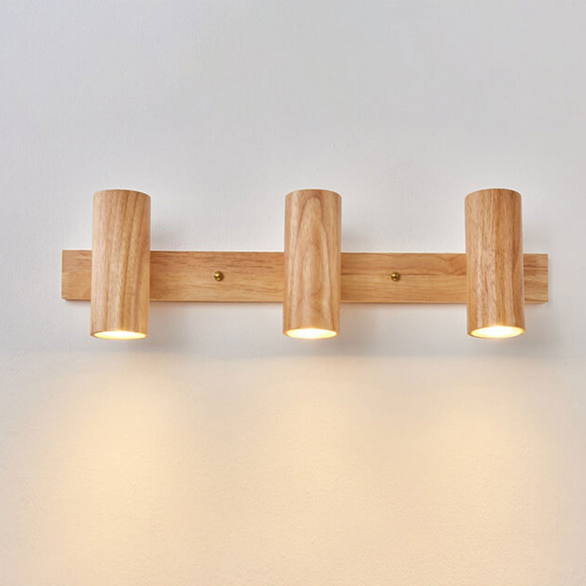 Wood Track Spotlight Wall Sconce Lamp 1/2/3 Light Options-Lighting > Wall Lights-casanuva-3 Lights-Warm Light (3000K)-220V-240V-casanuva