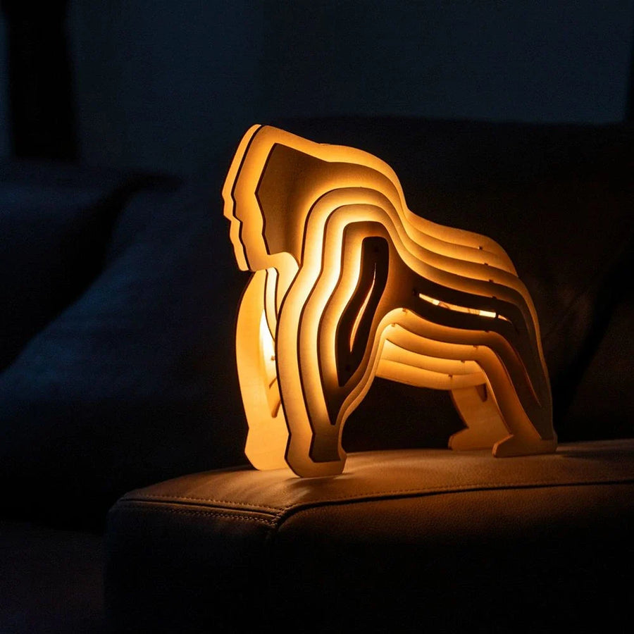 Wooden Animal Night Light-Lighting > Ambient Lighting-casanuva-Gorilla-casanuva