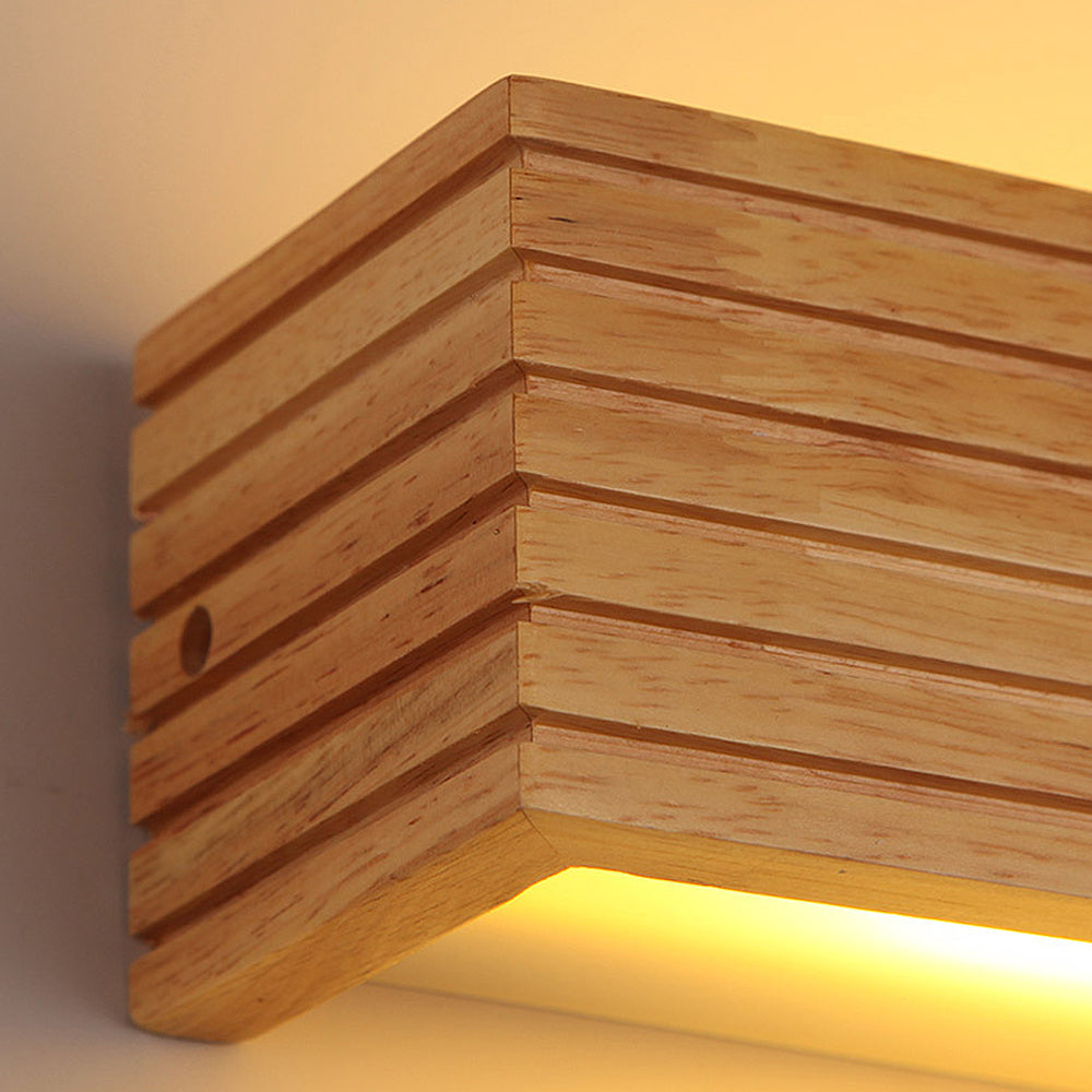 Wooden Bathroom Mirror Wall Light-Lighting > Wall Lights-casanuva-casanuva