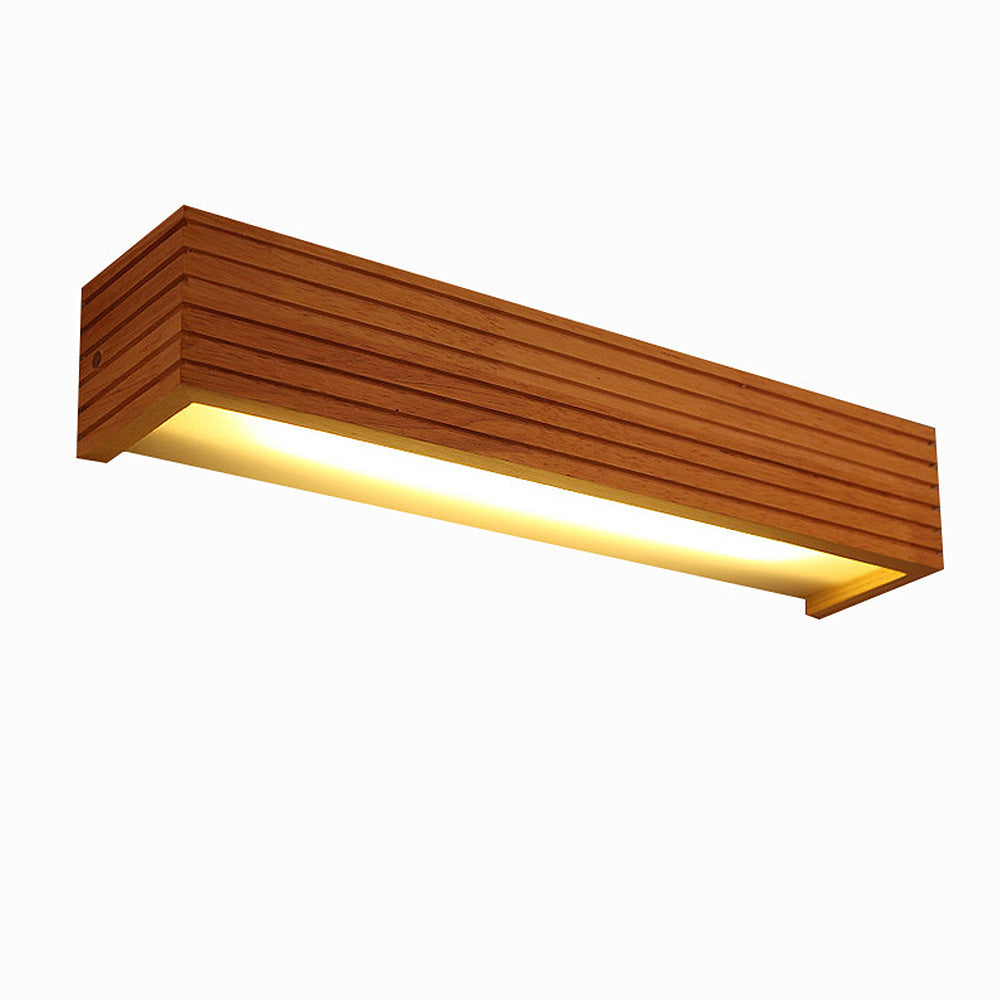 Wooden Bathroom Mirror Wall Light-Lighting > Wall Lights-casanuva-casanuva