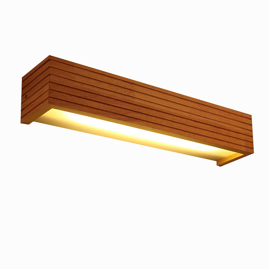 Wooden Bathroom Mirror Wall Light-Lighting > Wall Lights-casanuva-casanuva