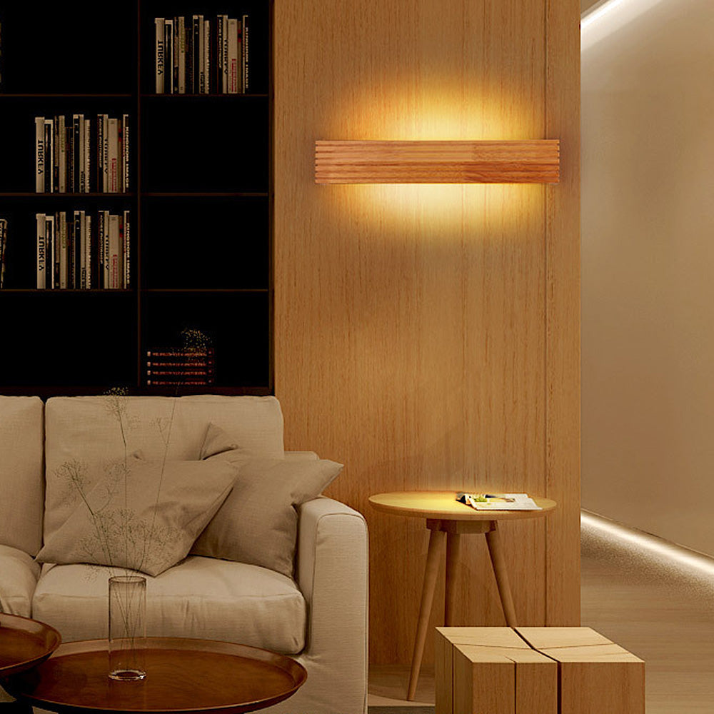 Wooden Bathroom Mirror Wall Light-Lighting > Wall Lights-casanuva-casanuva