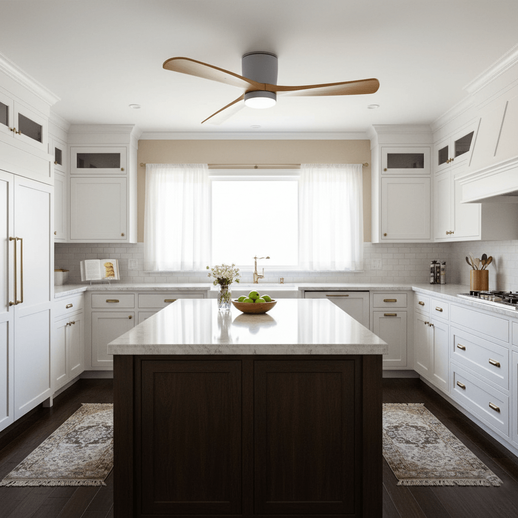 Wooden Ceiling Fan Light Nordic Style-Lighting > Ceiling Lights-casanuva-casanuva