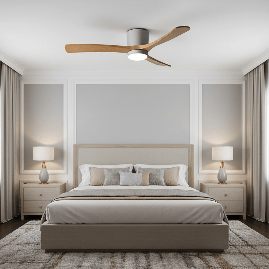 Wooden Ceiling Fan Light Nordic Style-Lighting > Ceiling Lights-casanuva-casanuva