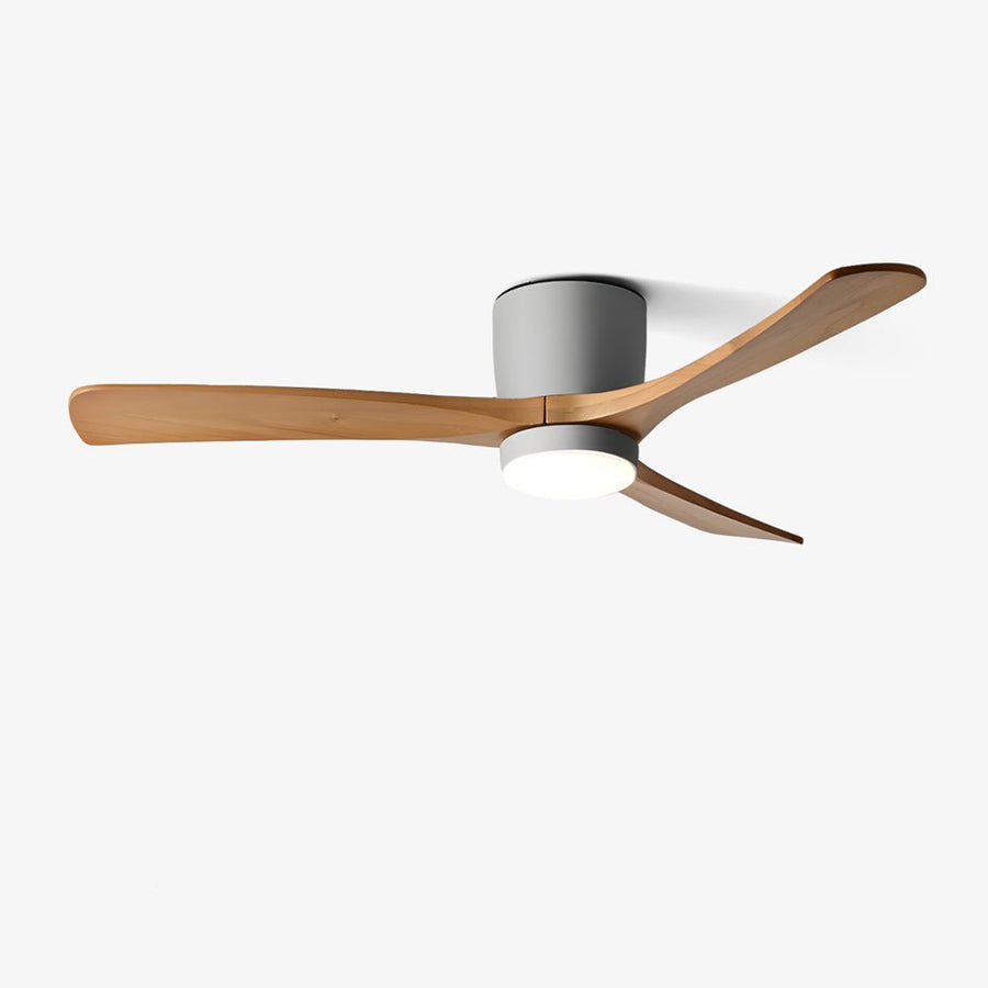 Wooden Ceiling Fan Light Nordic Style-Lighting > Ceiling Lights-casanuva-casanuva