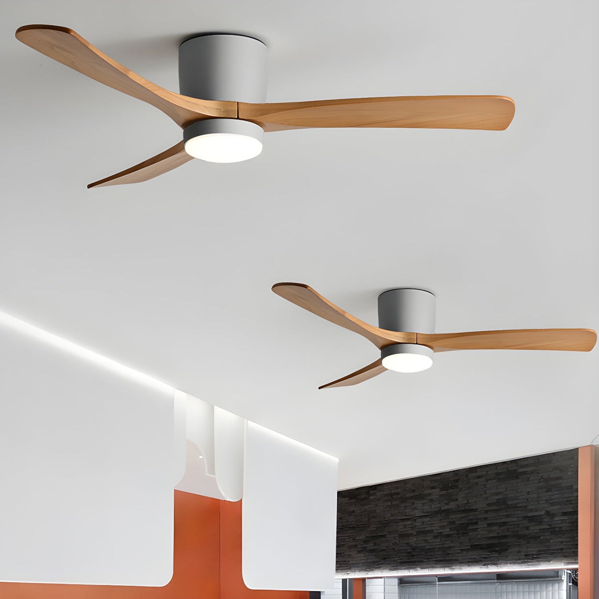 Wooden Ceiling Fan Light Nordic Style-Lighting > Ceiling Lights-casanuva-casanuva