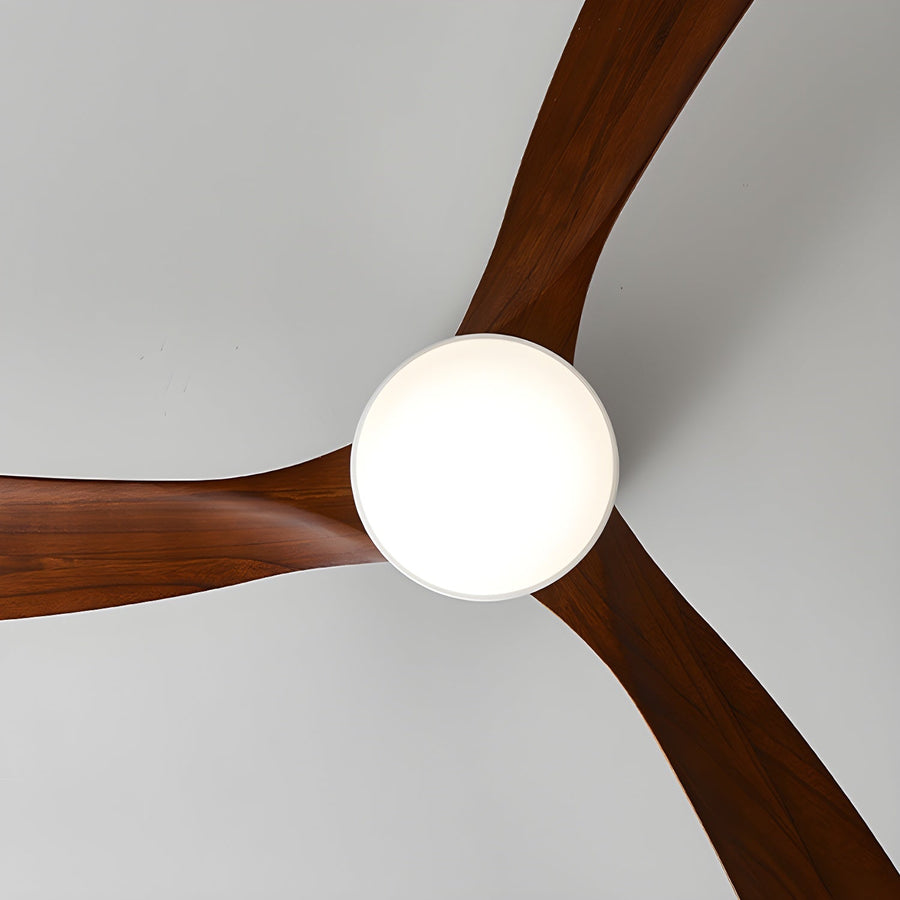 Wooden Ceiling Fan Light Nordic Style-Lighting > Ceiling Lights-casanuva-casanuva