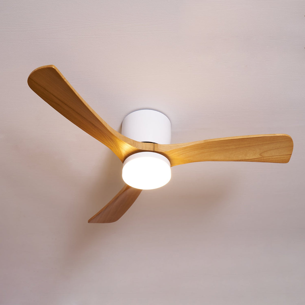 Wooden Ceiling Fan Light Nordic Style-Lighting > Ceiling Lights-casanuva-casanuva