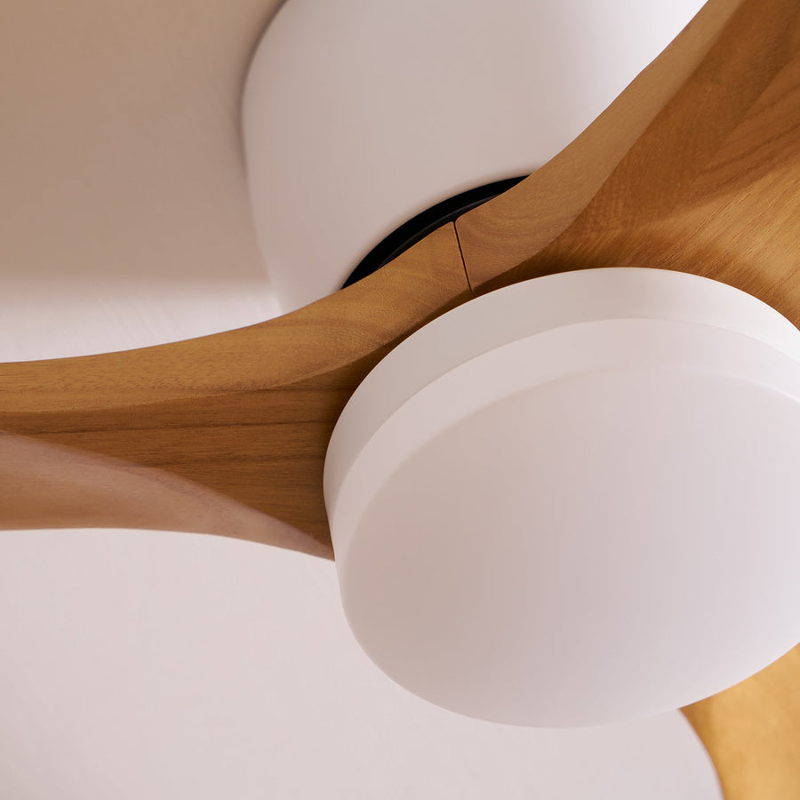 Wooden Ceiling Fan Light Nordic Style-Lighting > Ceiling Lights-casanuva-casanuva