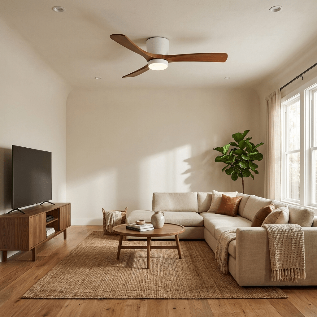 Wooden Ceiling Fan Light Nordic Style-Lighting > Ceiling Lights-casanuva-casanuva