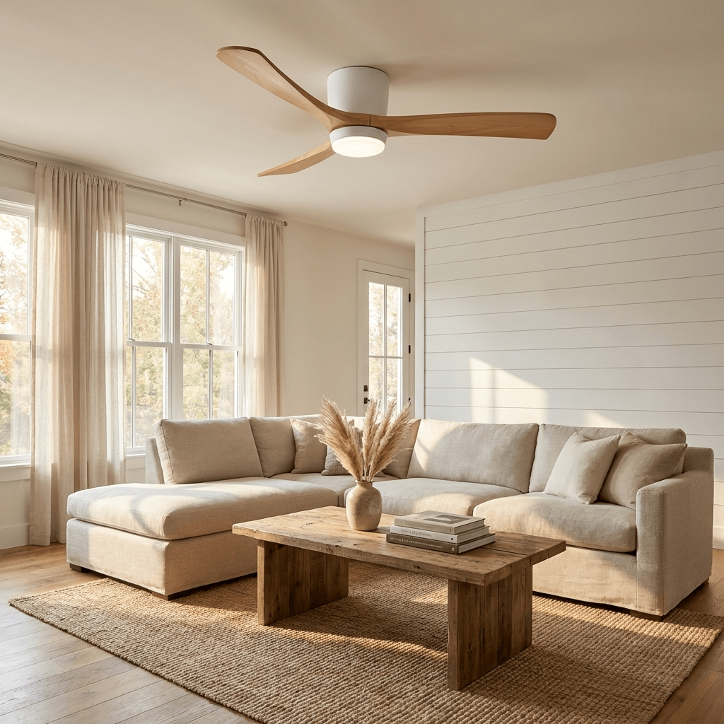 Wooden Ceiling Fan Light Nordic Style-Lighting > Ceiling Lights-casanuva-casanuva