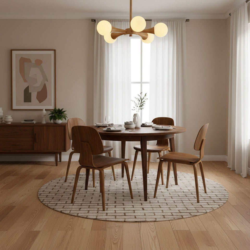 Wooden Chandelier with Natural Finish-Lighting > Chandeliers & Pendant Lights-casanuva-casanuva