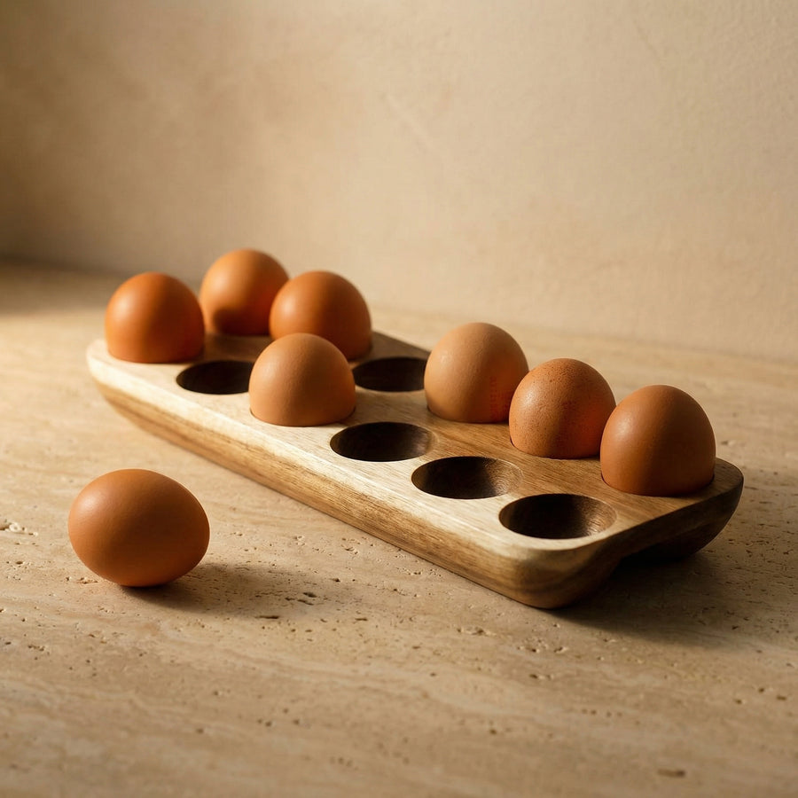 Wooden Egg Holder Storage Box-Kitchen & Dining > Kitchen Accessories-casanuva-casanuva