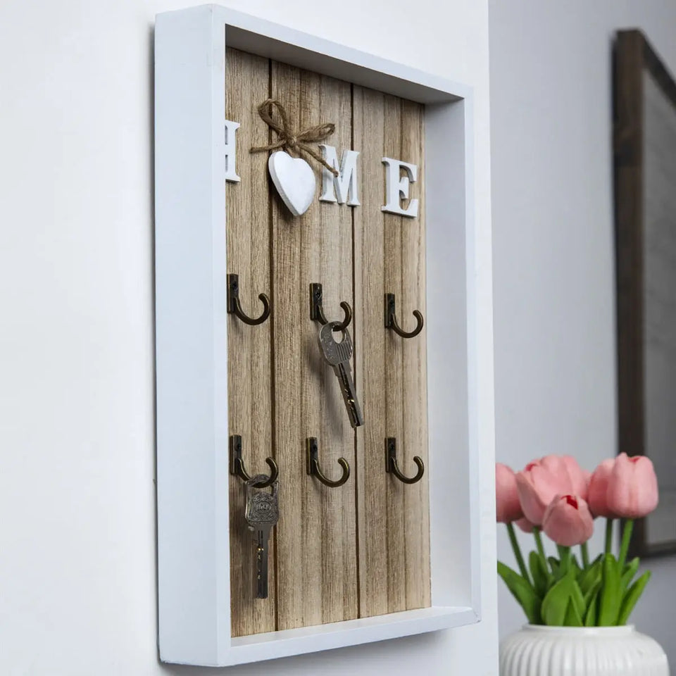 Wooden Key Holder Handmade Luxe Design for Organized Interiors-Home Decor > Decorative Accessories-casanuva-casanuva