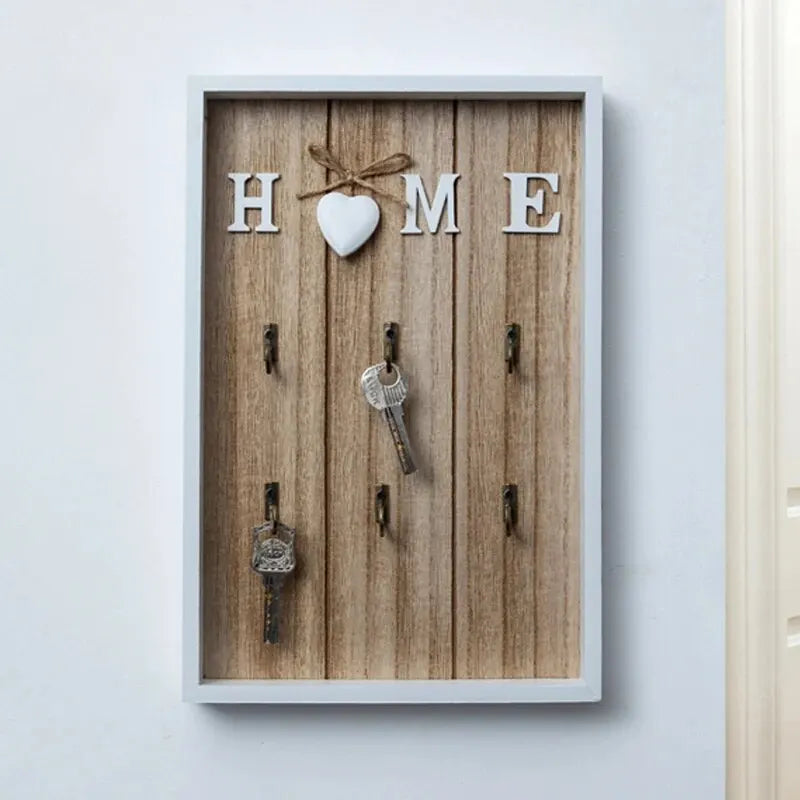Wooden Key Holder Handmade Luxe Design for Organized Interiors-Home Decor > Decorative Accessories-casanuva-casanuva