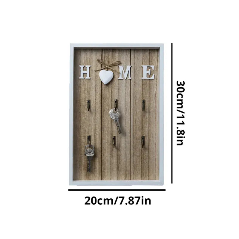Wooden Key Holder Handmade Luxe Design for Organized Interiors-Home Decor > Decorative Accessories-casanuva-casanuva