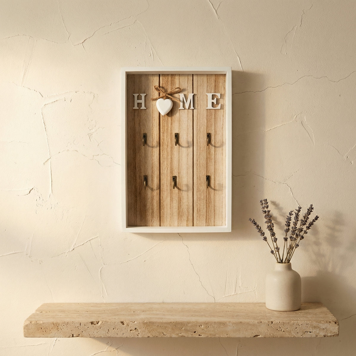 Wooden Key Holder Handmade Luxe Design for Organized Interiors-Home Decor > Decorative Accessories-casanuva-casanuva