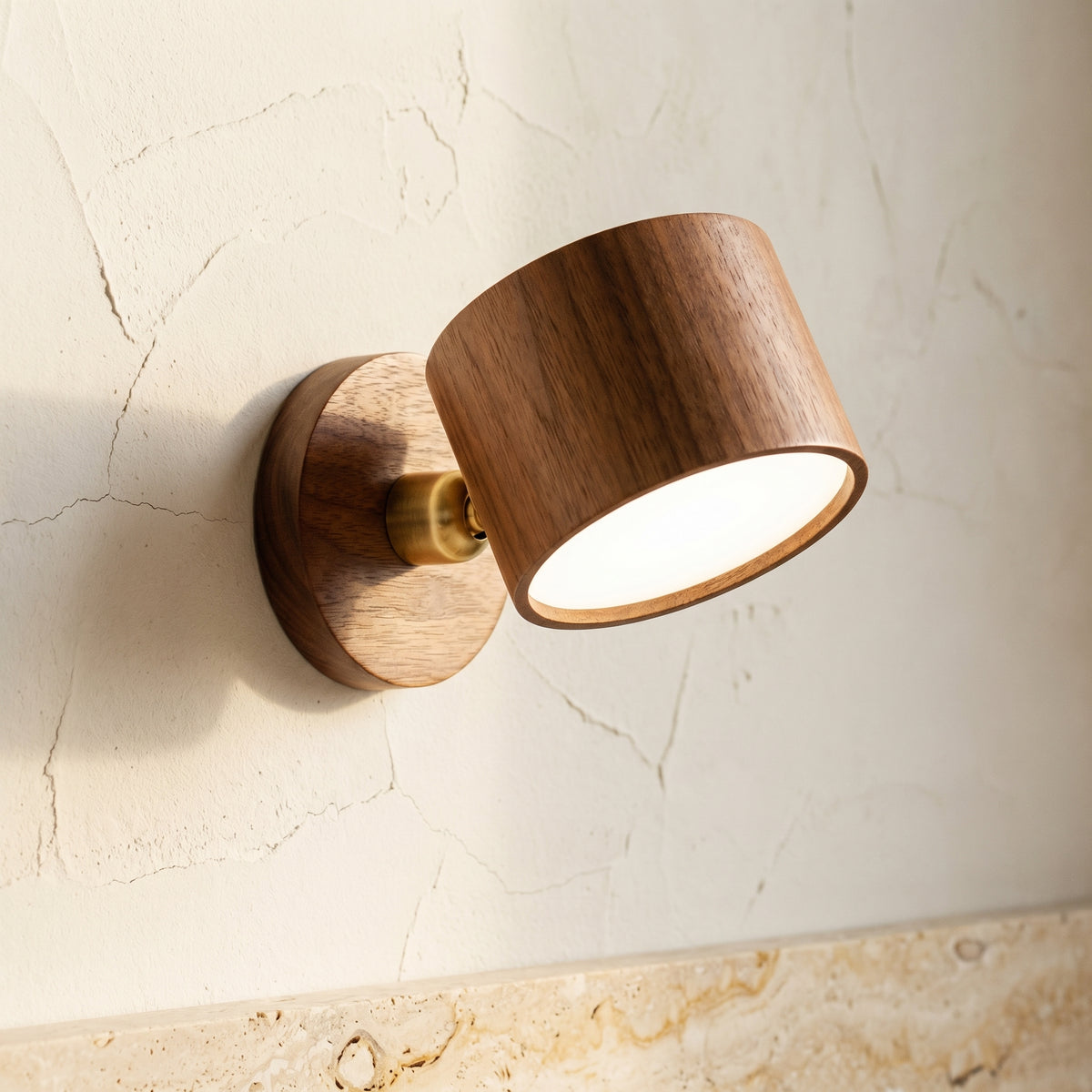 Wooden LED Night Light Rechargeable Touch Magnetic Wall Sconce Lamp-Lighting > Ambient Lighting-casanuva-casanuva