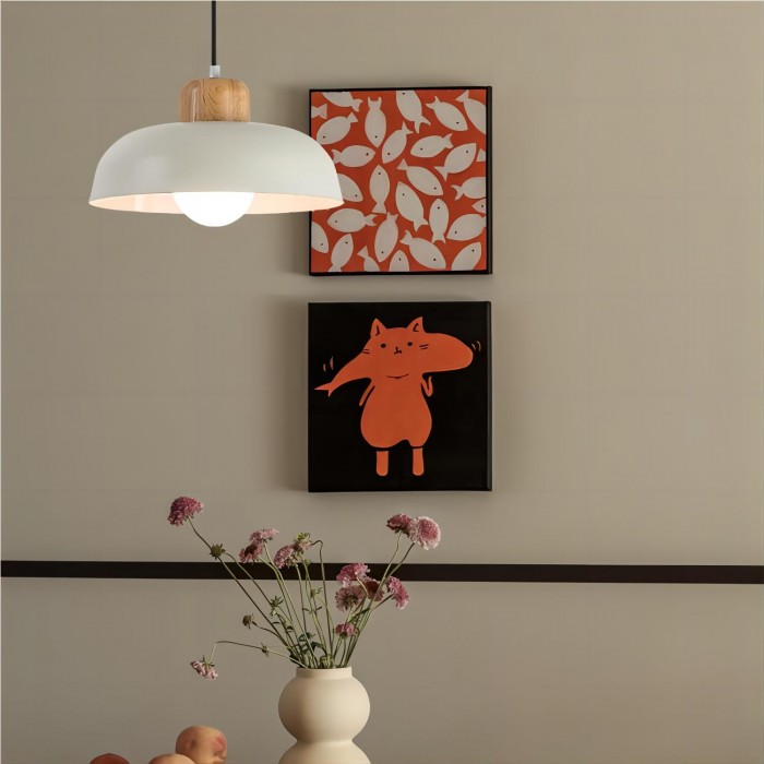 Wooden Pendant Light Nordic Style-Lighting > Pendant Lights-casanuva-casanuva