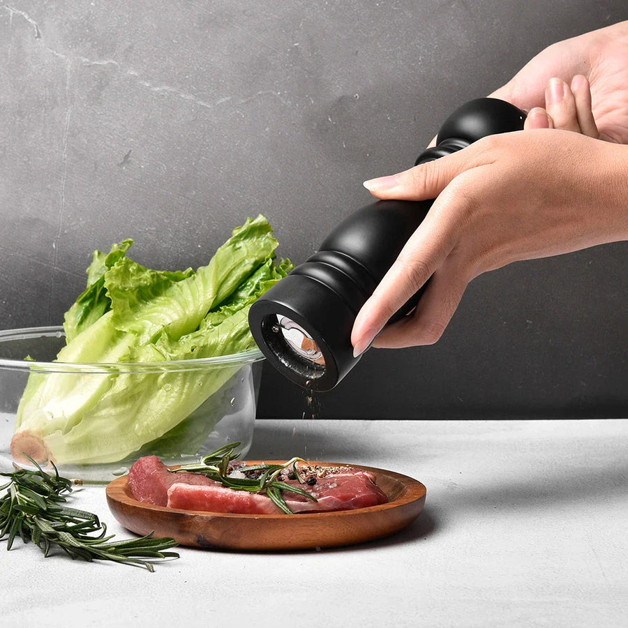 Wooden Salt and Pepper Set Elegant Design for Stylish Kitchens-Kitchen & Dining > Tableware-casanuva-Salt mill-casanuva
