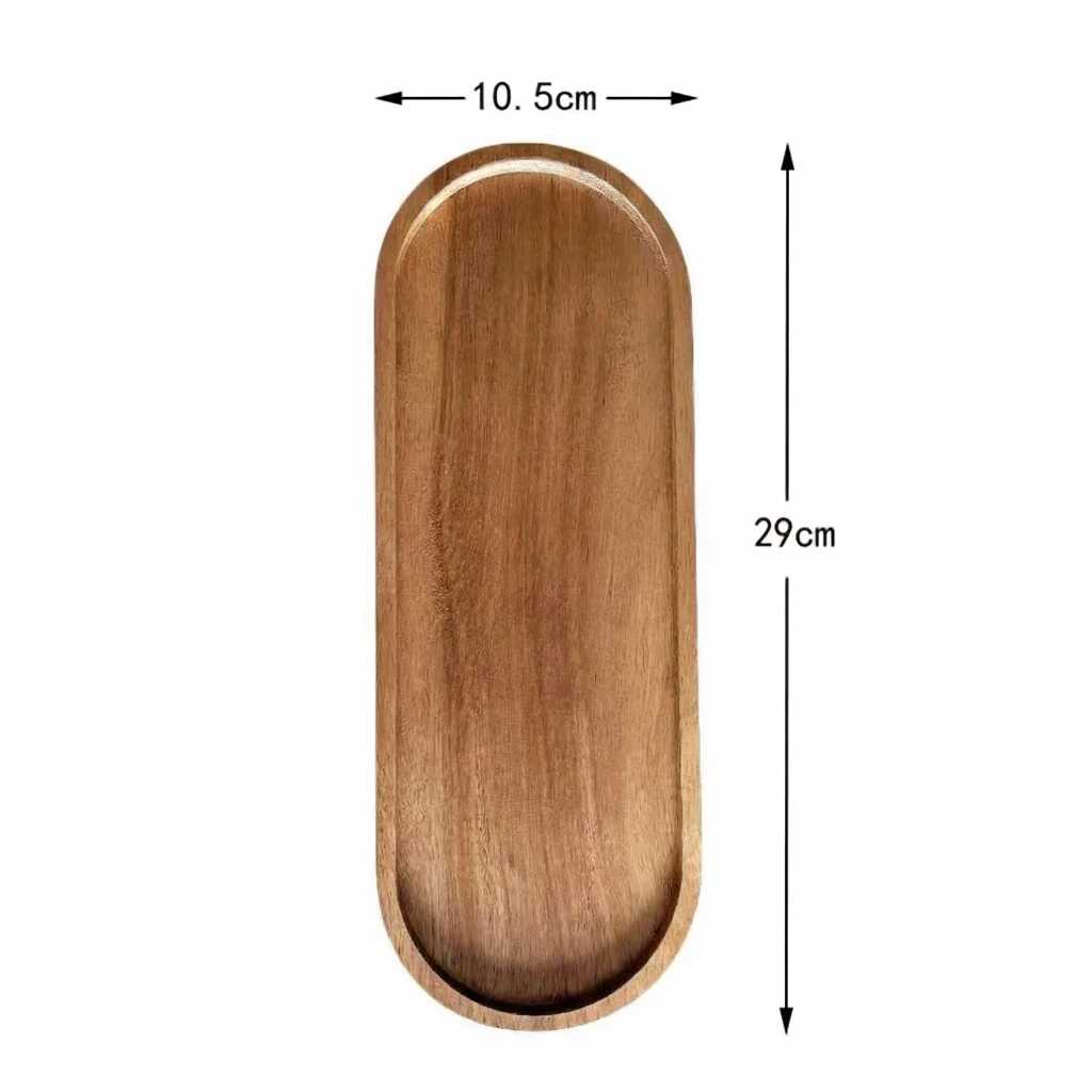 Wooden Tray Handcrafted Natural Design for Coffee Moments-Kitchen & Dining > Tableware-casanuva-Round Large-casanuva