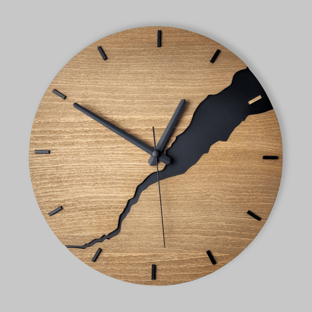 Wooden Wall Clock with Timeless Charm for Modern Spaces-Home Decor > Clocks-casanuva-casanuva
