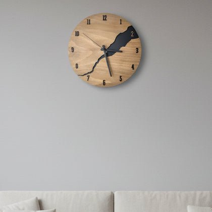 Wooden Wall Clock with Timeless Charm for Modern Spaces-Home Decor > Clocks-casanuva-casanuva