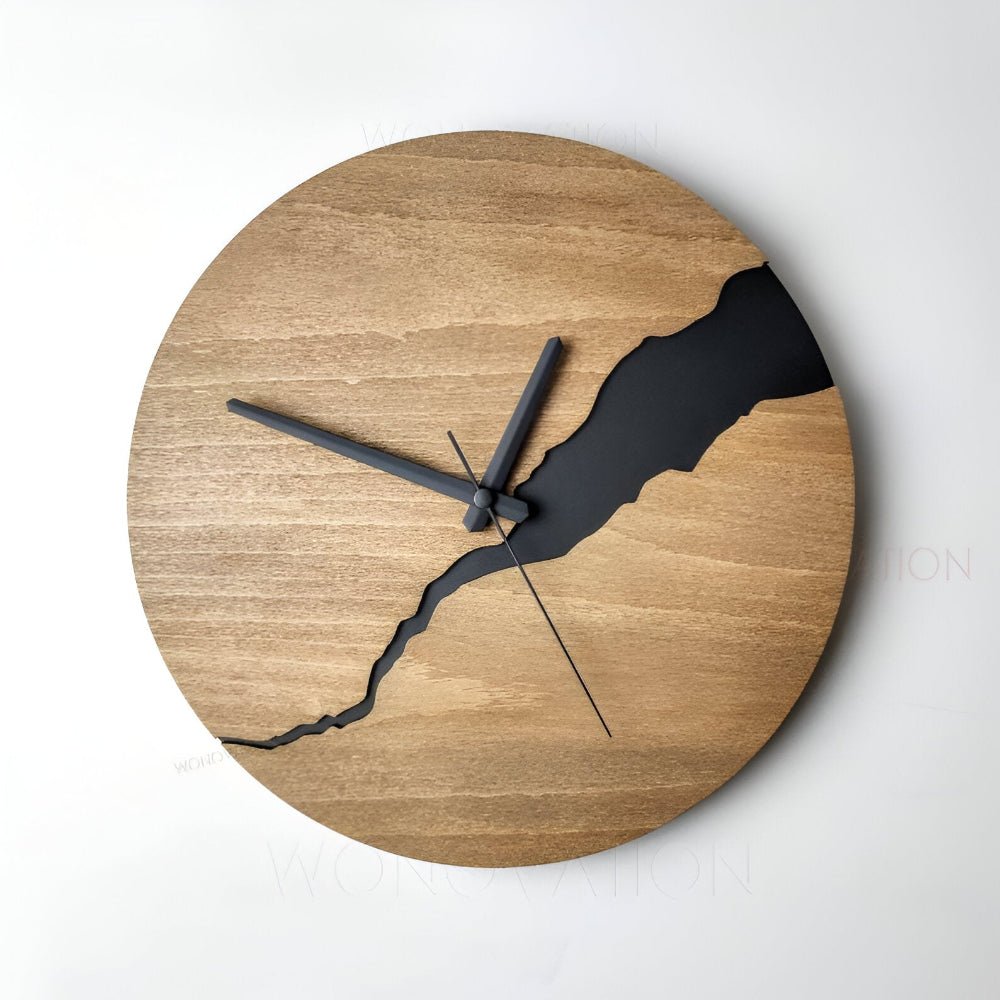 Wooden Wall Clock with Timeless Charm for Modern Spaces-Home Decor > Clocks-casanuva-Open Spaces-casanuva