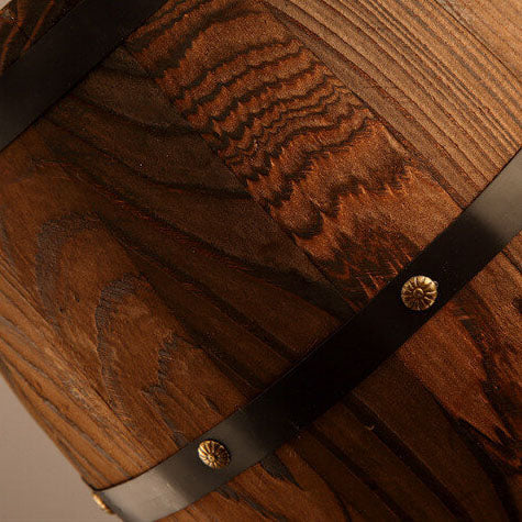 Wooden Wine Barrel Pendant Light 1-Light Fixture-Lighting > Pendant Lights-casanuva-casanuva