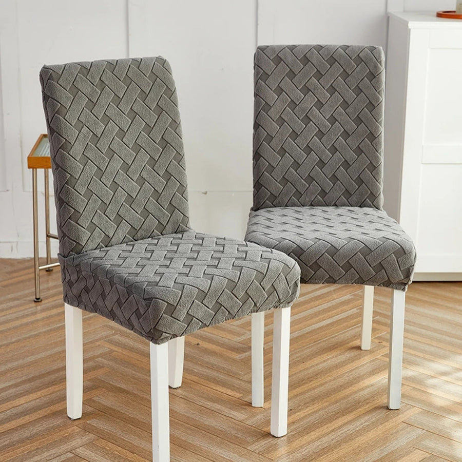 Woven Jacquard Chair Cover Washable Stretch Fabric-Covers & Textiles > Chair Covers-casanuva-casanuva