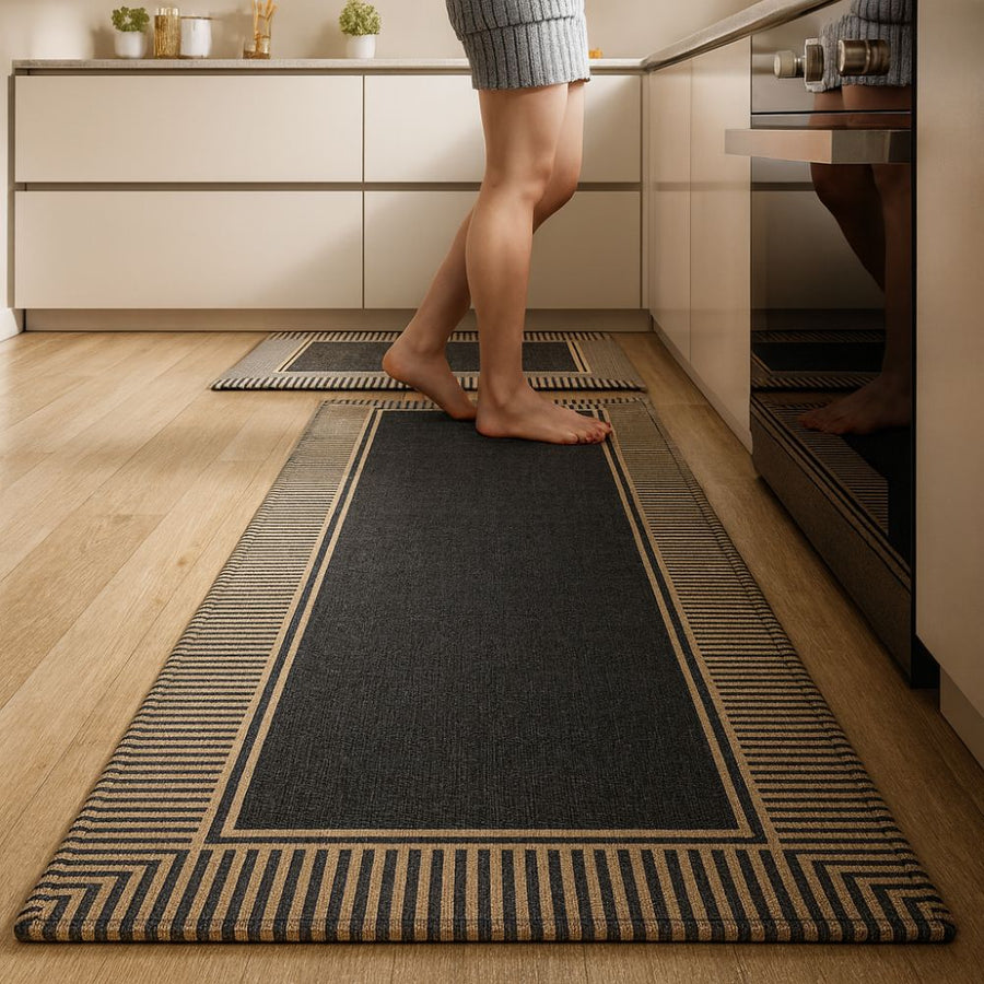 Zebra Stripe Soft Kitchen Runner Mat-Kitchen & Dining > Kitchen Mats-casanuva-casanuva