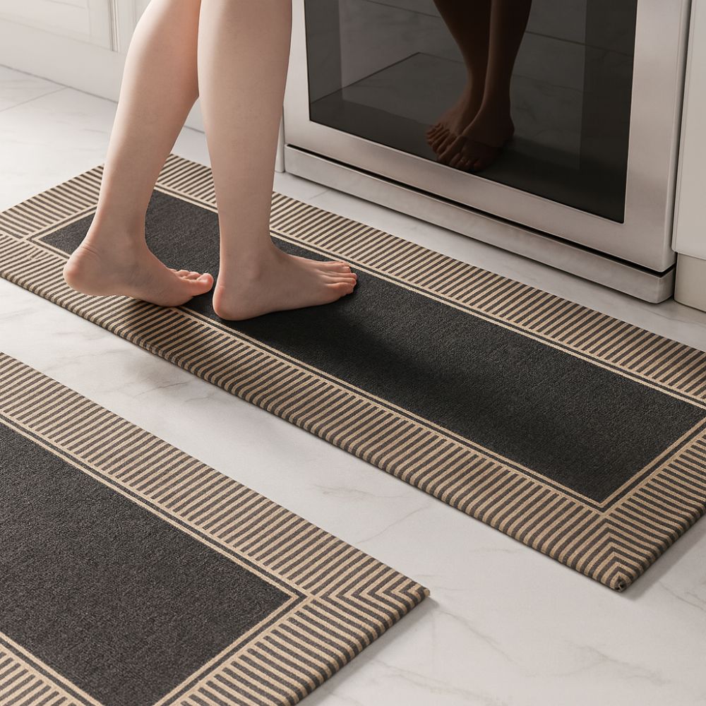 Zebra Stripe Soft Kitchen Runner Mat-Kitchen & Dining > Kitchen Mats-casanuva-casanuva