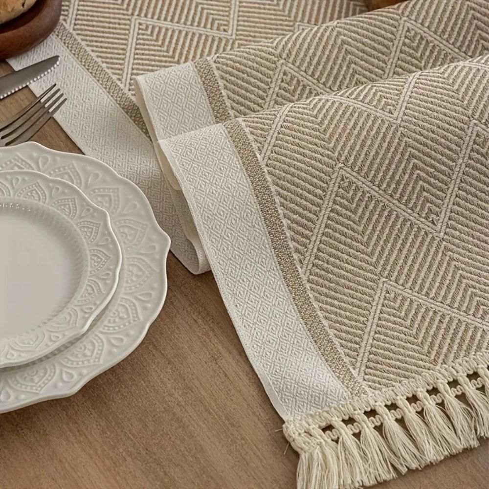 Zigzag Woven Table Runner-Covers & Textiles > Table Runners-casanuva-casanuva